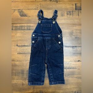 Hanna Andersson Baby Blue Jean Denim Overalls - 70 (6-12 Months)